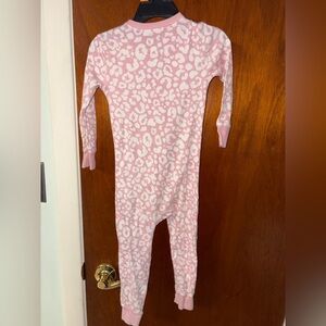 Old Navy Pink Animal Print Kids Footie